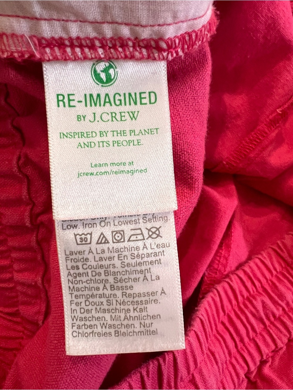 J. Crew Hot Pink Linen Blend Wide Leg Pants - Picture 6 of 10